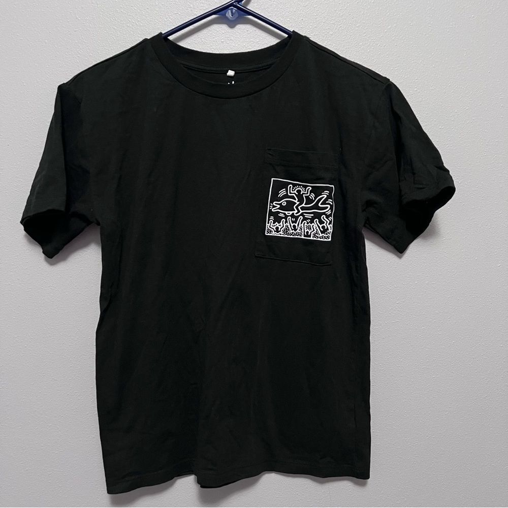 Keith Haring Kids Black/White Graphic Tee Size 10/12